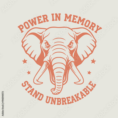 Elephant Face with Big Ears.