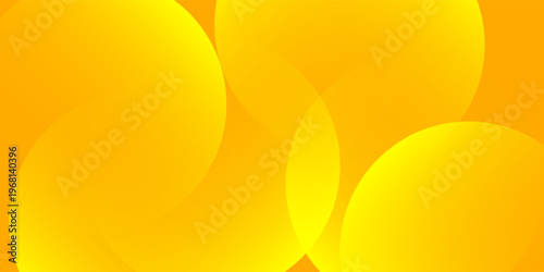 Modern composition featuring warm orange gradient with translucent circular shapes and subtle paper background.