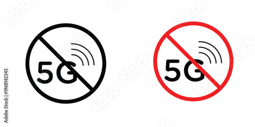 NoG signal sign in doodles flat and line stroke pack