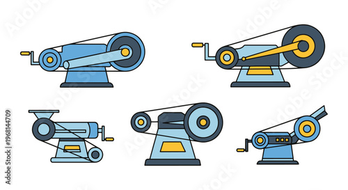 Belt Grinder Line art vector creative abstract decorative