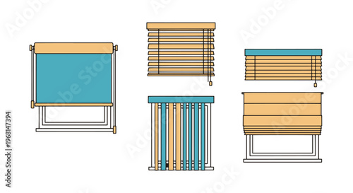 Blind window Line art vector creative pattern abstract