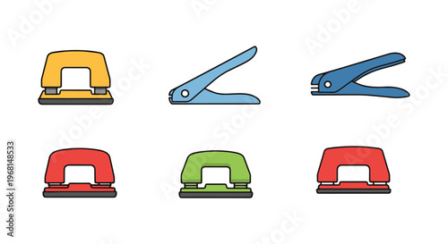 Hole Punch Line art vector abstract color pattern