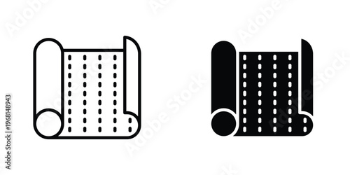 Sandpaper icon in doodles flat and line stroke pack