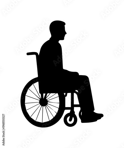 Person in wheelchair silhouette representing disability and accessibility
