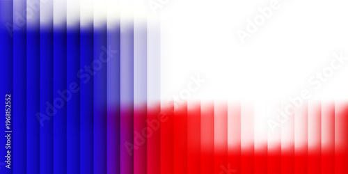 3d render, dynamic abstract geometric stripes in blue and green gradient on a black background