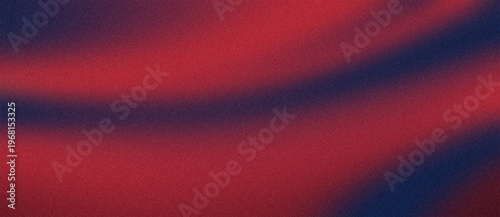 Abstract Red and Navy Blue Grainy Gradient Background with Soft Wave Texture