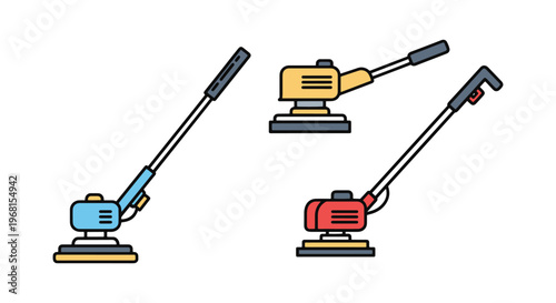 Floor Polisher Line art vector creative abstract