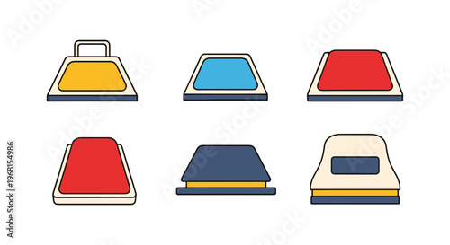 Floor Protector Pad Line art clean abstract pattern illustration