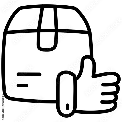 Linear design icon of customer feedback