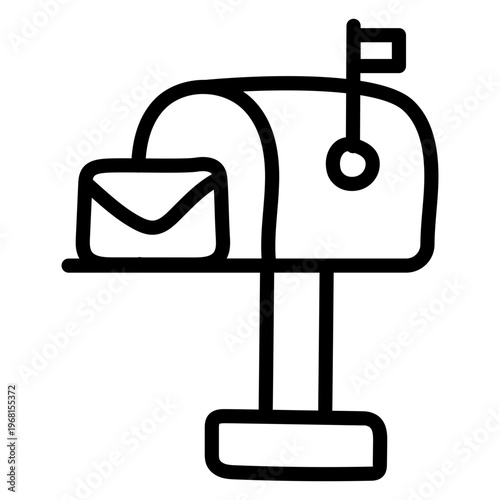 Modern design icon of letterbox