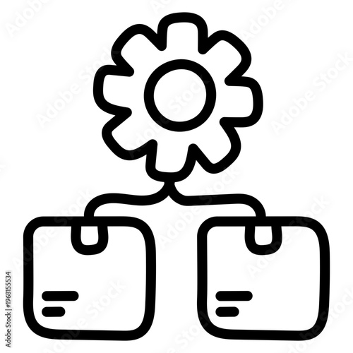 Trendy design icon of parcel management 