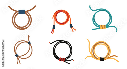 Bow string Line art vector minimal abstract shape illustration