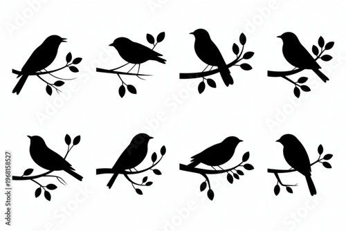 A playful collection of cartoon blue elephants in various poses Vector