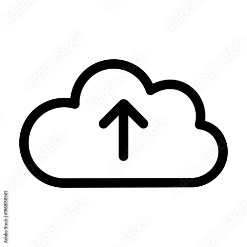 Cloud service icon vector. data store illustration sign. internet symbol or logo.