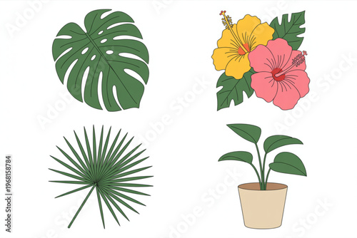 Three cheerful cartoon girls dancing together in colorful dresses Vector