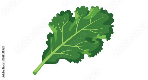 Vibrant organic leafy green vegetable showcasing its rich emerald hue and intricate natural textures a perfect symbol of wholesome nutrition and
