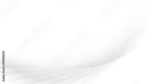 Abstract white and gray color, modern design stripes background with geometric shape and glowing light. Vector illustration.
