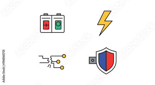 Breaker Line art vector set clean abstract illustration