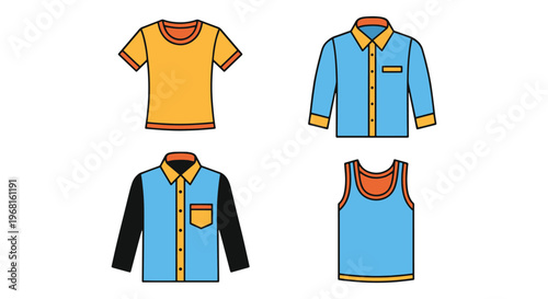 Breathable shirt Line art creative graphic abstract vector