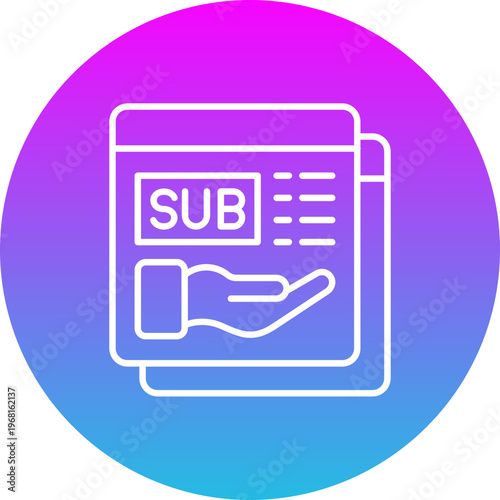 Subscription model Icon