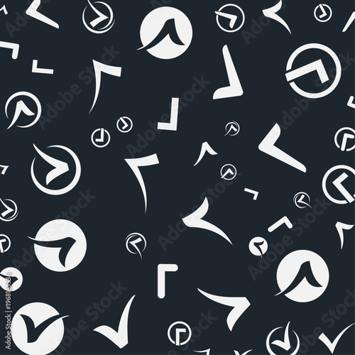 Checkmark artful useful trendy stylish design vector Illustration beautiful colorful background