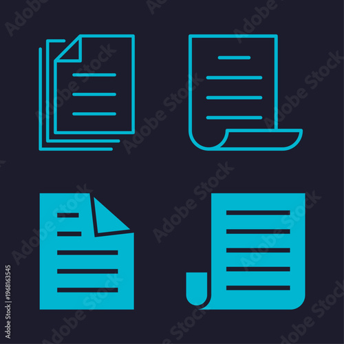 Document artful useful trendy stylish design vector Illustration gorgeous colorful background