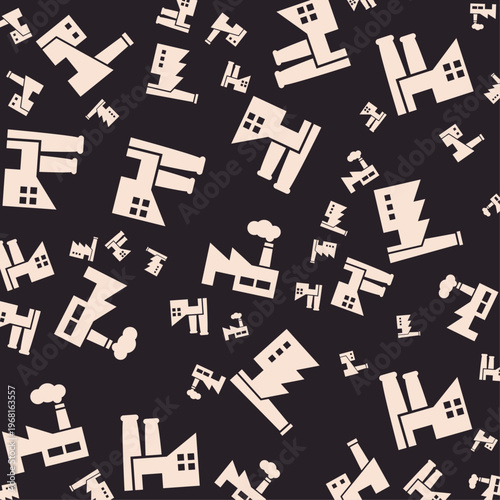 Factory artful useful trendy stylish design vector Illustration beautiful colorful background