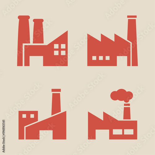 Factory artful useful trendy stylish design vector Illustration gorgeous colorful background