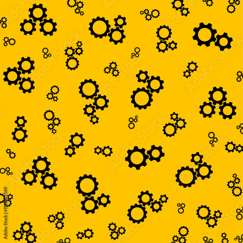 Gear artful useful trendy stylish design vector Illustration beautiful colorful background