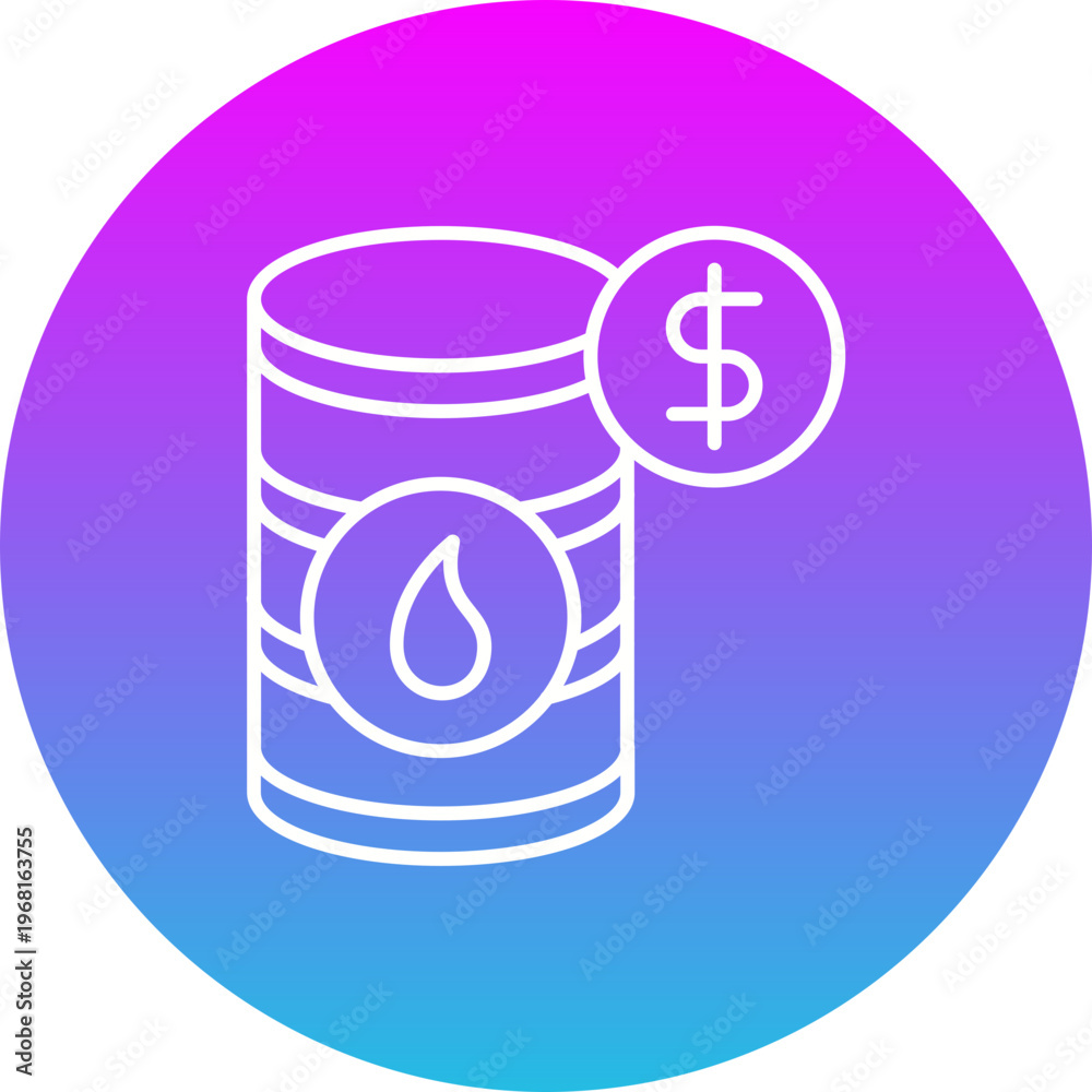 Obraz premium Oil price Icon