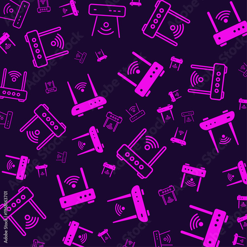 Router artful useful trendy stylish design vector Illustration beautiful colorful background