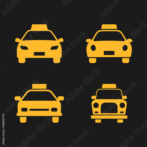 Taxi artful useful trendy stylish design vector Illustration gorgeous colorful background