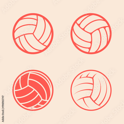 Volley Ball artful useful trendy stylish design vector Illustration gorgeous colorful background
