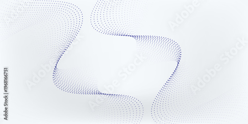 Dot nice Wave line of flowing particles abstract vector background  smooth curvy shape dots fluid array. modern good neutral illustrations