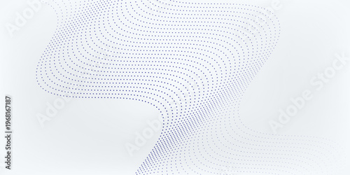Dot nice Wave line of flowing particles abstract vector background  smooth curvy shape dots fluid array. modern