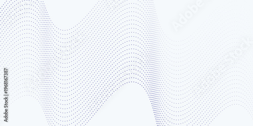 Dot nice Wave line of flowing particles abstract vector background  smooth curvy shape dots fluid array.