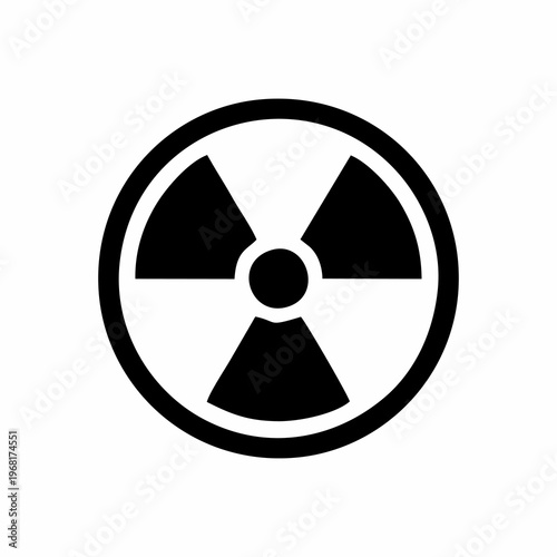 vector silhouette of a nuclear logo