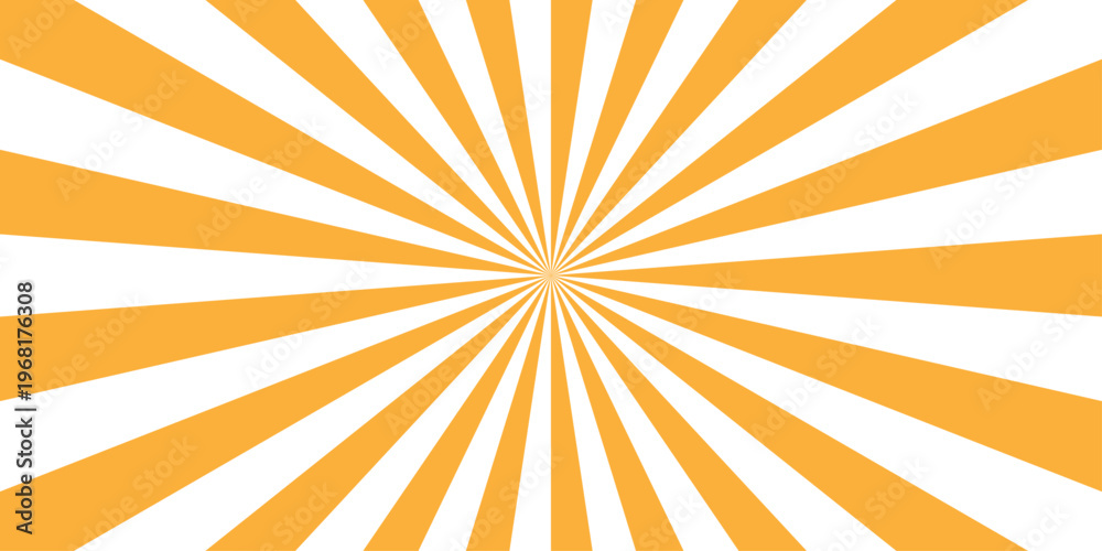 Fototapeta premium Minimal gradient sunrise radiate striped wave geometric circus light Colorful sun rays sunburst pattern background. Sunburst background vector illustration pattern beam rays.