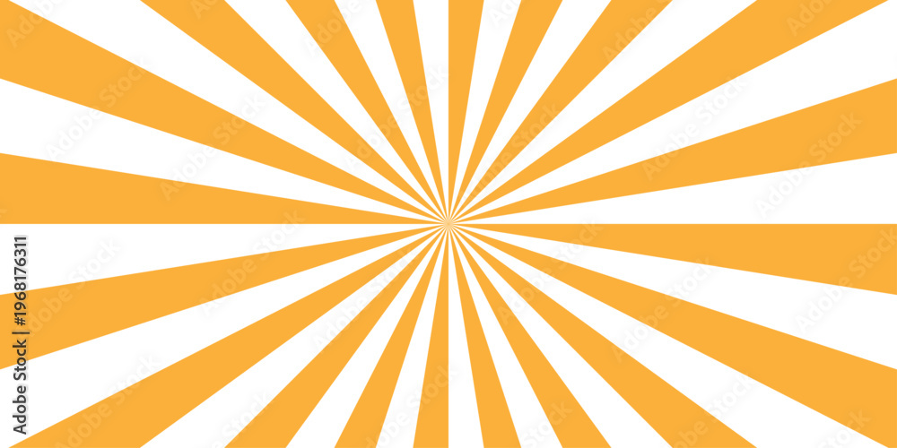 Obraz premium Minimal gradient sunrise radiate striped wave geometric circus light Colorful sun rays sunburst pattern background. Sunburst background vector illustration pattern beam rays.