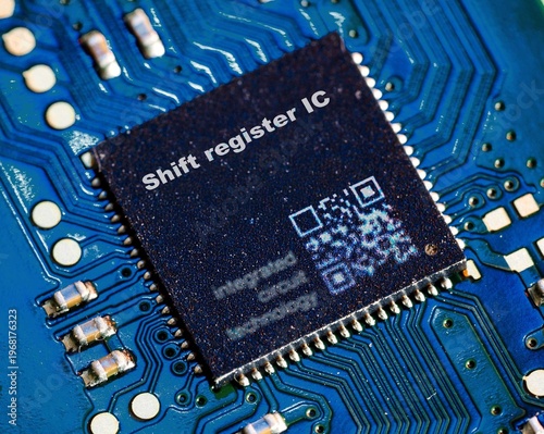 Shift register IC Moves digital data sequentially through storage elements.