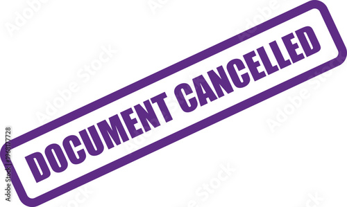 Vector document cancelled stamp graphic