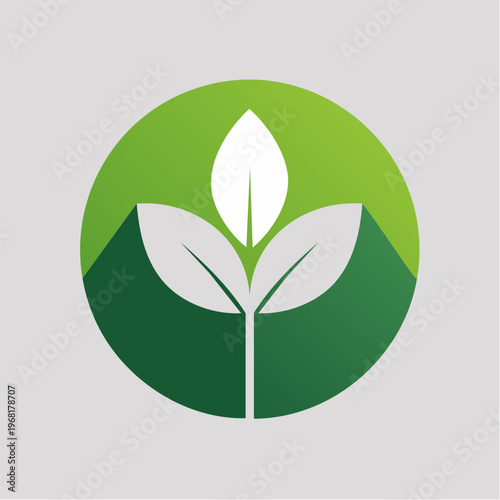 Plant Icon in Circle
