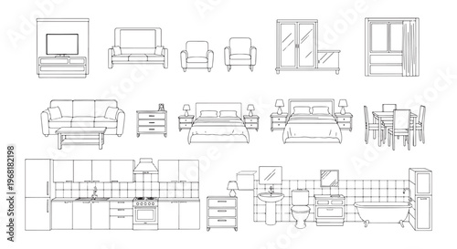 Interior Design CAD Collection – Office, Home & City Layouts