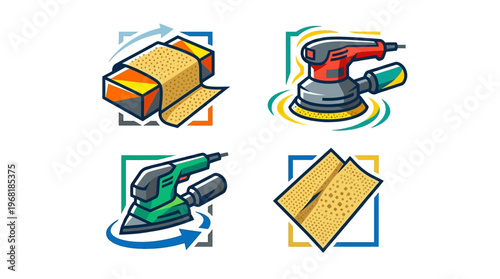 Sanding tools for woodworking projects.