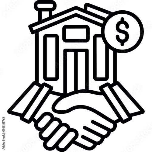 Home Loan Icon Vector Element