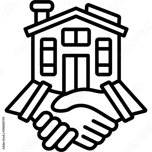 Real Estate Agent Icon Vector Element