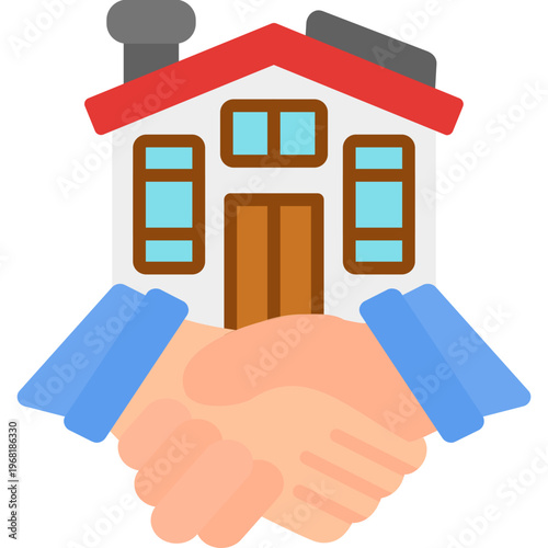 Real Estate Agent Icon Vector Element
