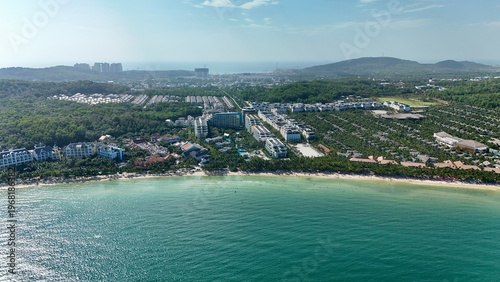 Fotografie Kem Beach, Phu Quoc Island, An Giang (Kien Giang), Vietnam – 4K Aerial Drone Vie
