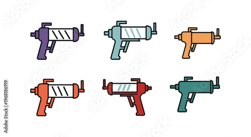 Grease Gun Line art vector abstract minimal modern illustration