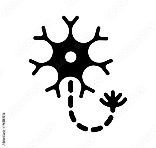 Neuron signal pictogram icon vector illustration